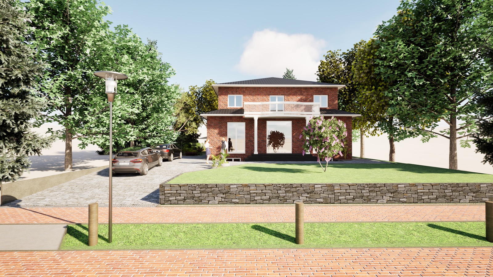 Visualisierung Einfamilienhaus – 3D-Ansicht